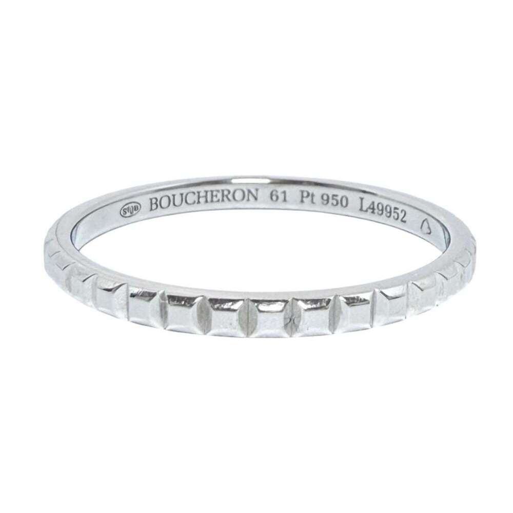 Boucheron Men's and Women's Quatre Clou de Paris Ring, Small, Platinum, Size ...